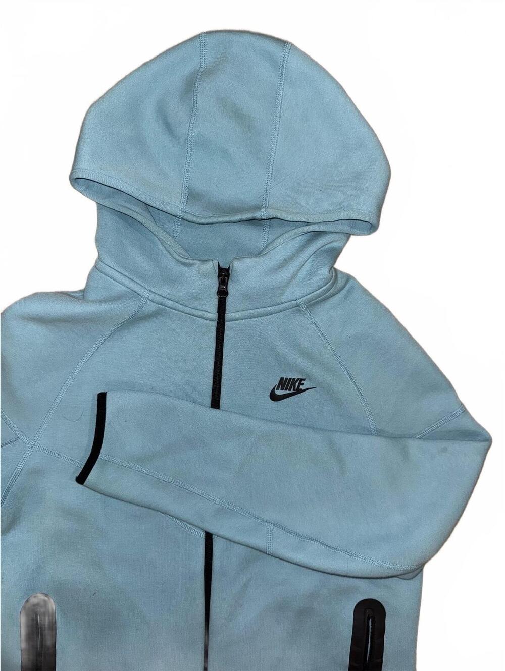 Nike blue tech fleece hoodie Size youth XL